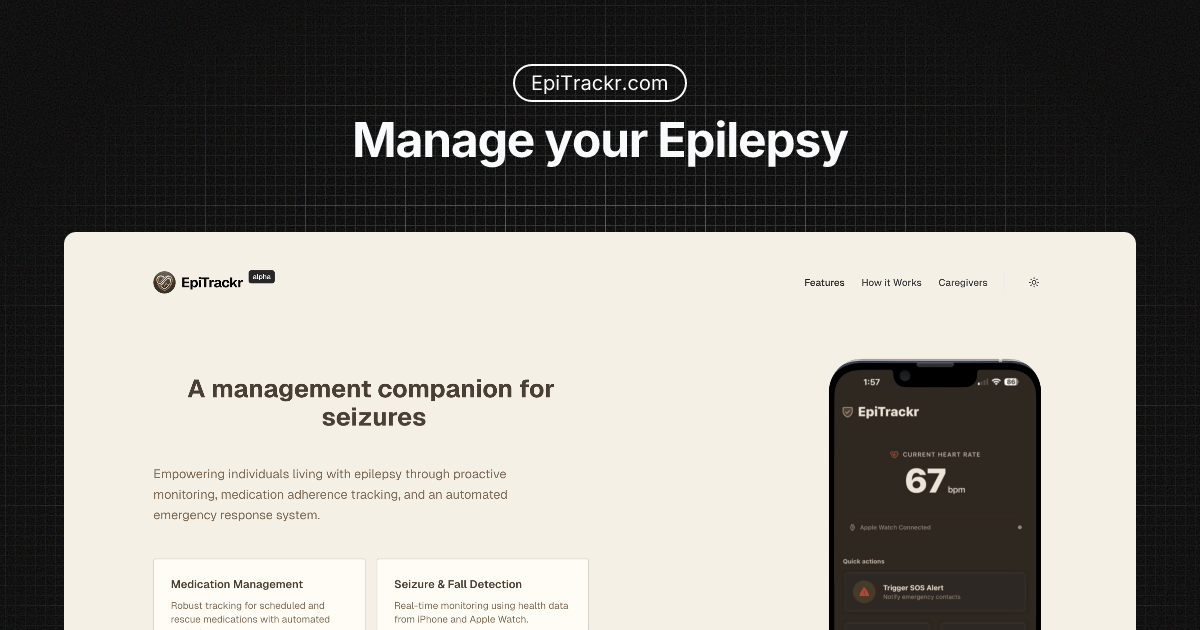 EpiTrackr – Epilepsy Management & Seizure Tracking